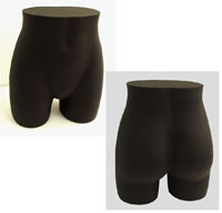 Black Female Rubber Brief Form
