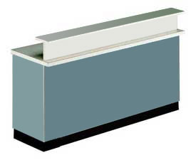 Showcase Wrap Counter with Ledge Top
