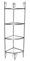 Quarter Round Four Shelf Etagere