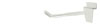 4" Acrylic Slatwall Hook Clear