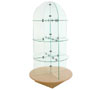Glass Merchandiser with Round Base