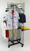 Grid Four Way Merchandiser Black