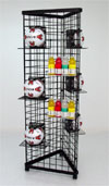 3 Sided Grid Tower - Black