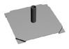 8" Square Counter Top Base White