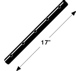 17" Upright without Swedged Black