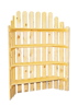 Picket Fence 72" Natural with Shelves
