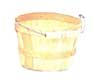 Natural Wood Basket, 1/8 Peck
