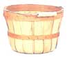 Natural Wood Basket, 1/2 Peck