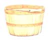 Natural Wood Basket, 1 Peck