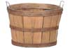 Natural Wood Basket, 1/2 Bushel