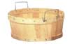 Natural Wood Basket, Shallow 1/2 Bushel