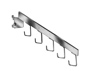 5 Hook Rectangular Waterfall 1" Slots
