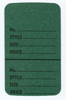 Large Unstrung Tag Dark Green