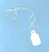 Small Jewelry Tag White/White String