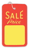 Large Strung Sale Tag Red & Yellow