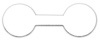 Label Self Adhesive Barbell White