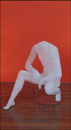 Zen Kneeling Male Headless Plastic Mannequin - Qty 9