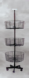 Revolving Rack - 3 Tier Bin Spinner Rack