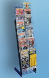 Magazine Rack - 20 Pocket, Black