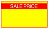 Yellow with Red Sale Price Removable without Switchgard