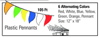 Pennants Plastic 105' Asst Color