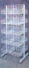 20 Basket Floor Display Merchandiser