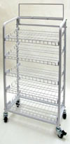 Rolling Floor Display Merchandiser - Bakery Rack