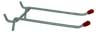 Straight Double Pegboard Hooks 4"L