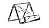 Single Shirt Easel 9"W x 10 1/2"H x 1" lip