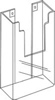 Wall Mount Brochure Holder 4" x 9"