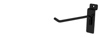 Slatwall Hook - 6" Black