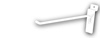 Slatwall Hook - 8" White