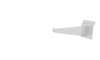 Slatwall Shelf Bracket 8" White