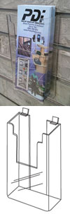 Slatwall Brochure Holder 4" x 9"