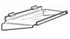 Braced Acrylic Shelf for Slatwall 14"D x 24"W