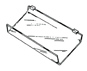 Slatwall Slant Shelf 45 Degree 12" x 16"