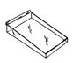 Slatwall Display Tray 9" x 14"