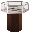 Hexagonal Pedestal Display Case