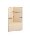 Display Case Corner Filler with Shelves