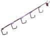 Pegboard 5 Hook Waterfall Chrome