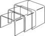 Small Plexi Risers 1/8" Thick