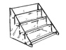 Four Tier Counter Display