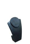 Small Wood Jewelry Display Bust - Black