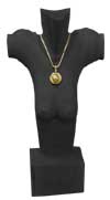 Wood Jewelry Display Sculpture - Black