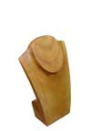 Medium Wood Jewelry Display Bust - Natural