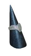 Wood Ring Jewelry Display - Black