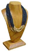  Standup Wood Jewelry Display Bust - Natural