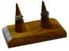 Wood Ring Jewelry Display - Double