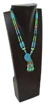 Extra Large Wood Jewelry Display Bust - Black