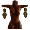 Wood Jewelry Display Earring Statuette